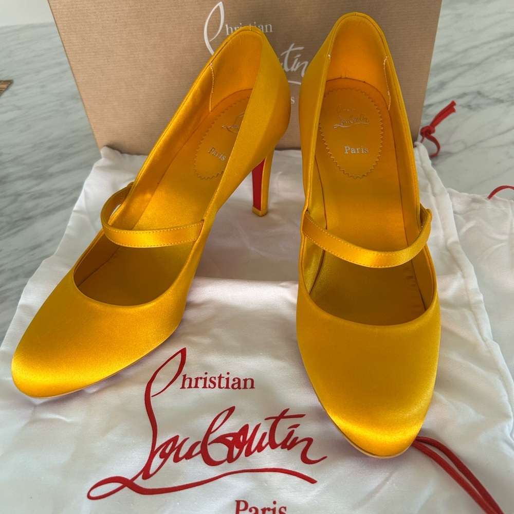 Christian Louboutin Bright Yellow Heels
